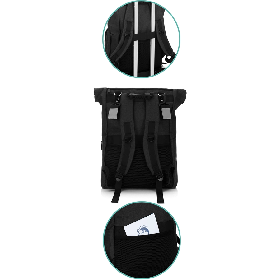 fillikid Wickelrucksack Tokio schwarz
