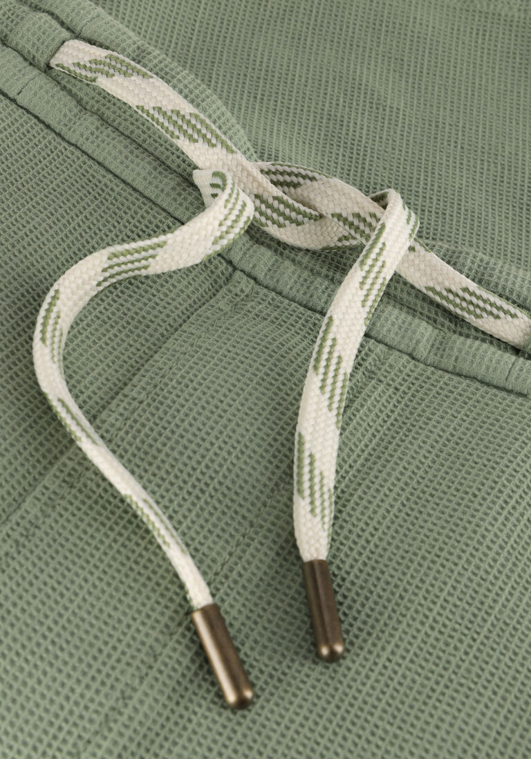 CAST IRON groene cast iron korte broek chino shorts waffle structure