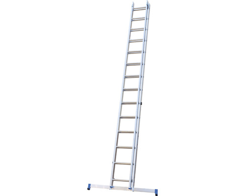 WERNER Aluminium schuifladder, 2-delig, 2 x 14 sporten, werkhoogte 7,45 m