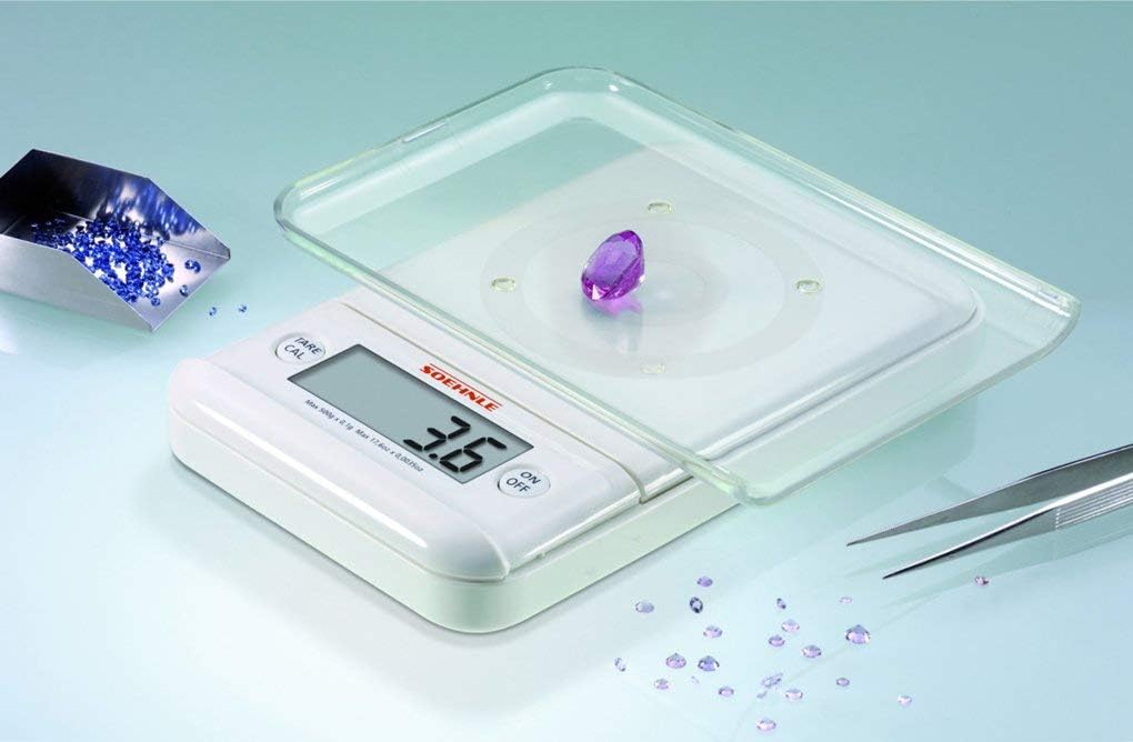 Balance électronique Ultra au 0,1g près blanc transparent Soehnle