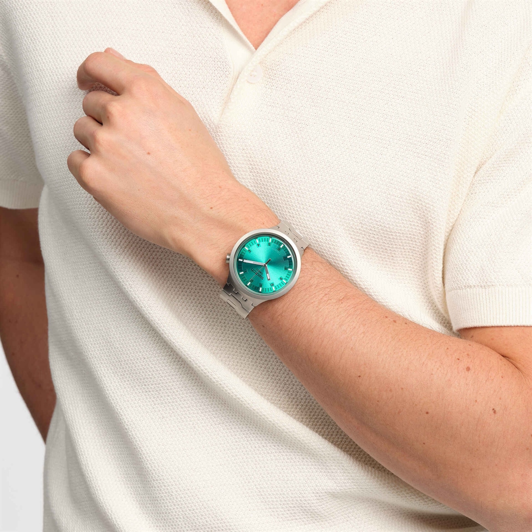 Swatch Big Bold Irony Aqua Shimmer