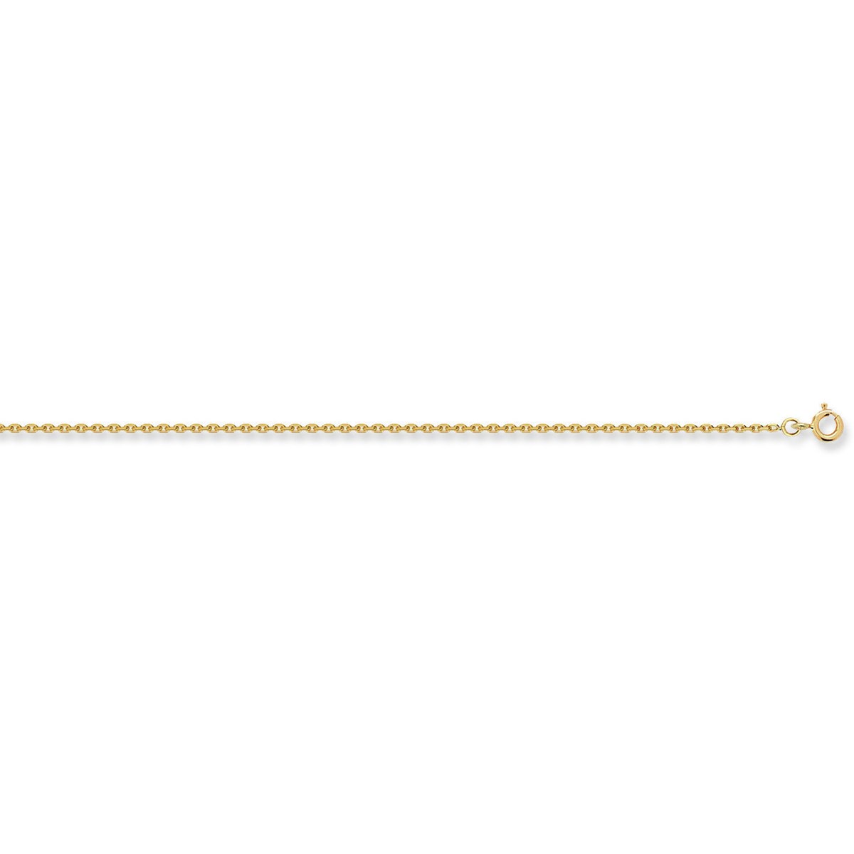 Chaine Brillaxis maille forçat diamantée or 55 cm