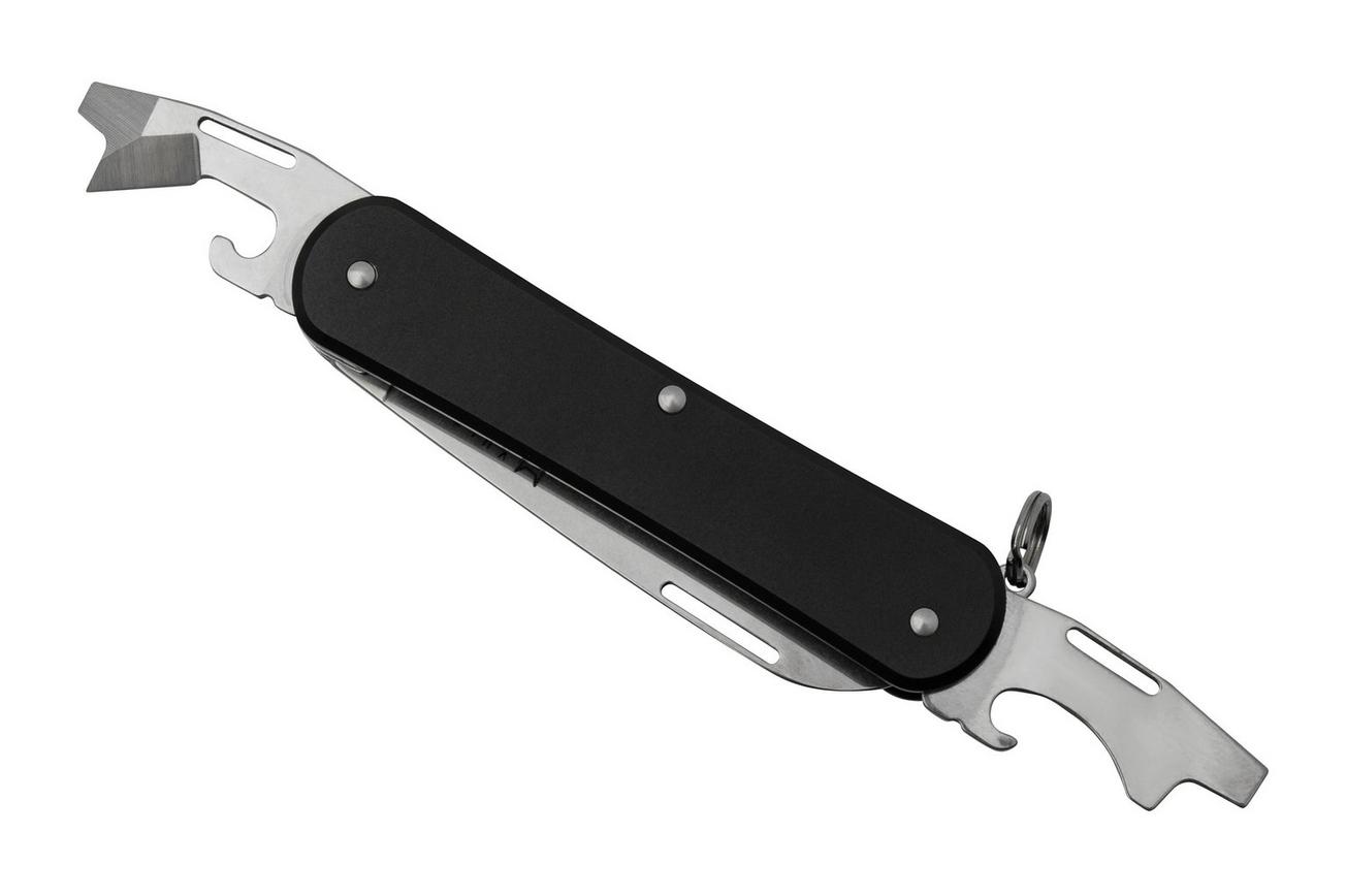 FOX Vulpis 3-Tools FX-VP130-3BK, N690Co, Aluminium Black, Zwitsers zakmes