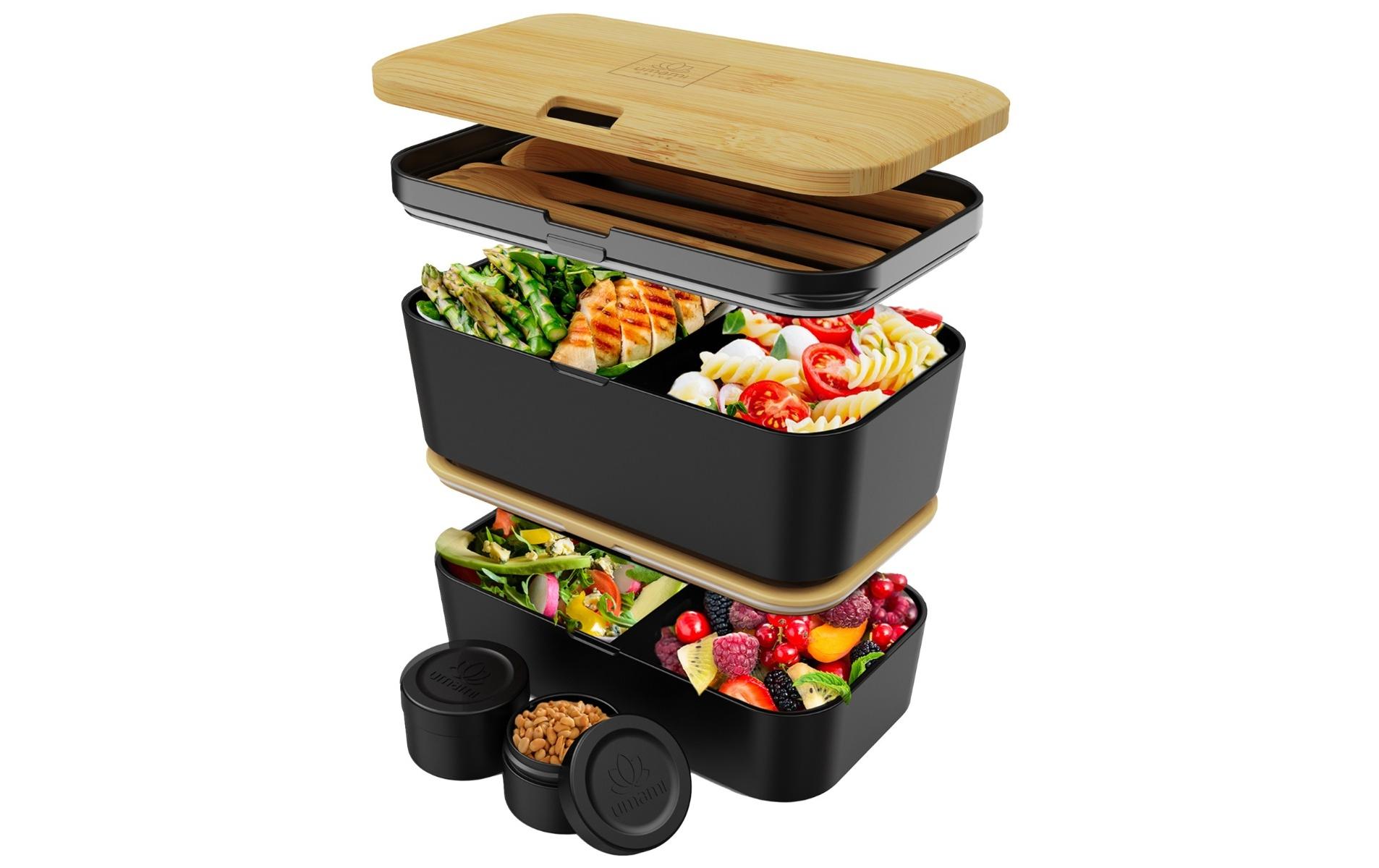 Lunchbox Nestable L Bamboo Black PremiumPraktische und nachhaltige Lunchbox