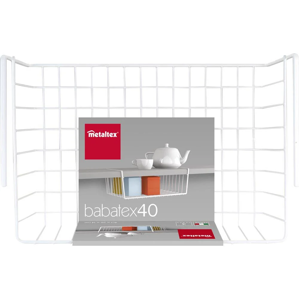 Corbeille blanche à suspendre Metaltex