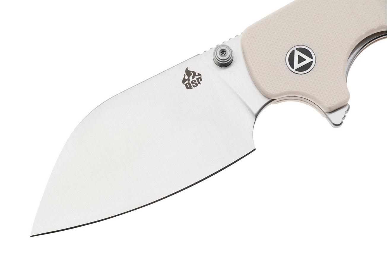 QSP Knife Chefmaster 163-B1, Satin 14C28N, Ivory White G10, zakmes, Keanu Alfaro design