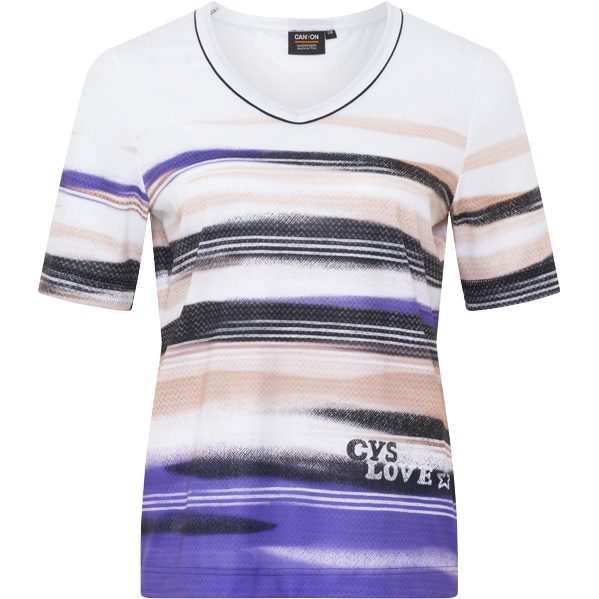 Canyon 1/2 Arm T-Shirt Damen violet
