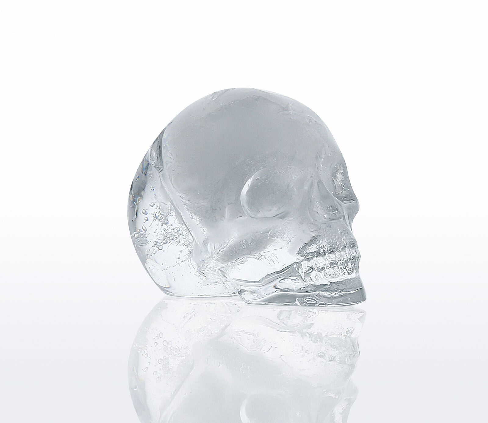 cilio Eiswürfelform CRANIO Schädel Silikon grau