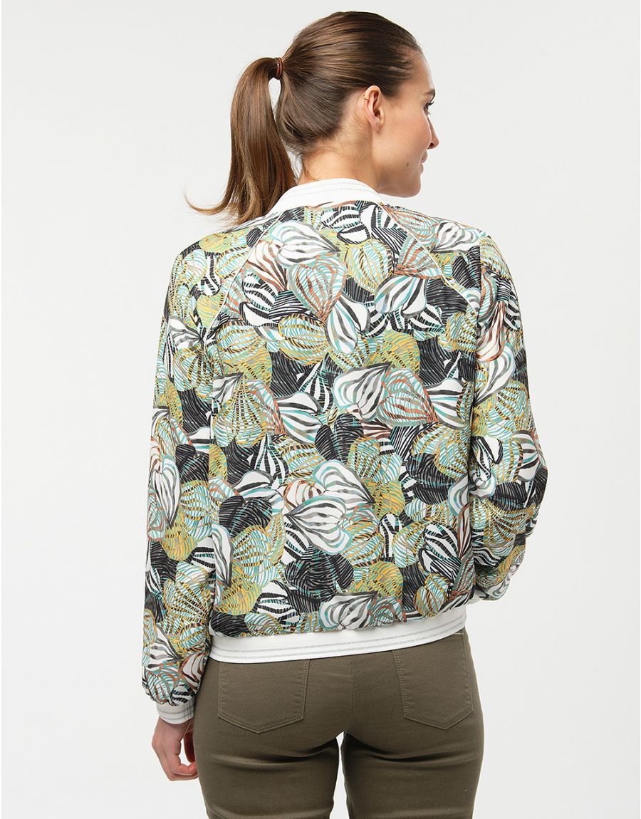 Bombers kaki à motifs