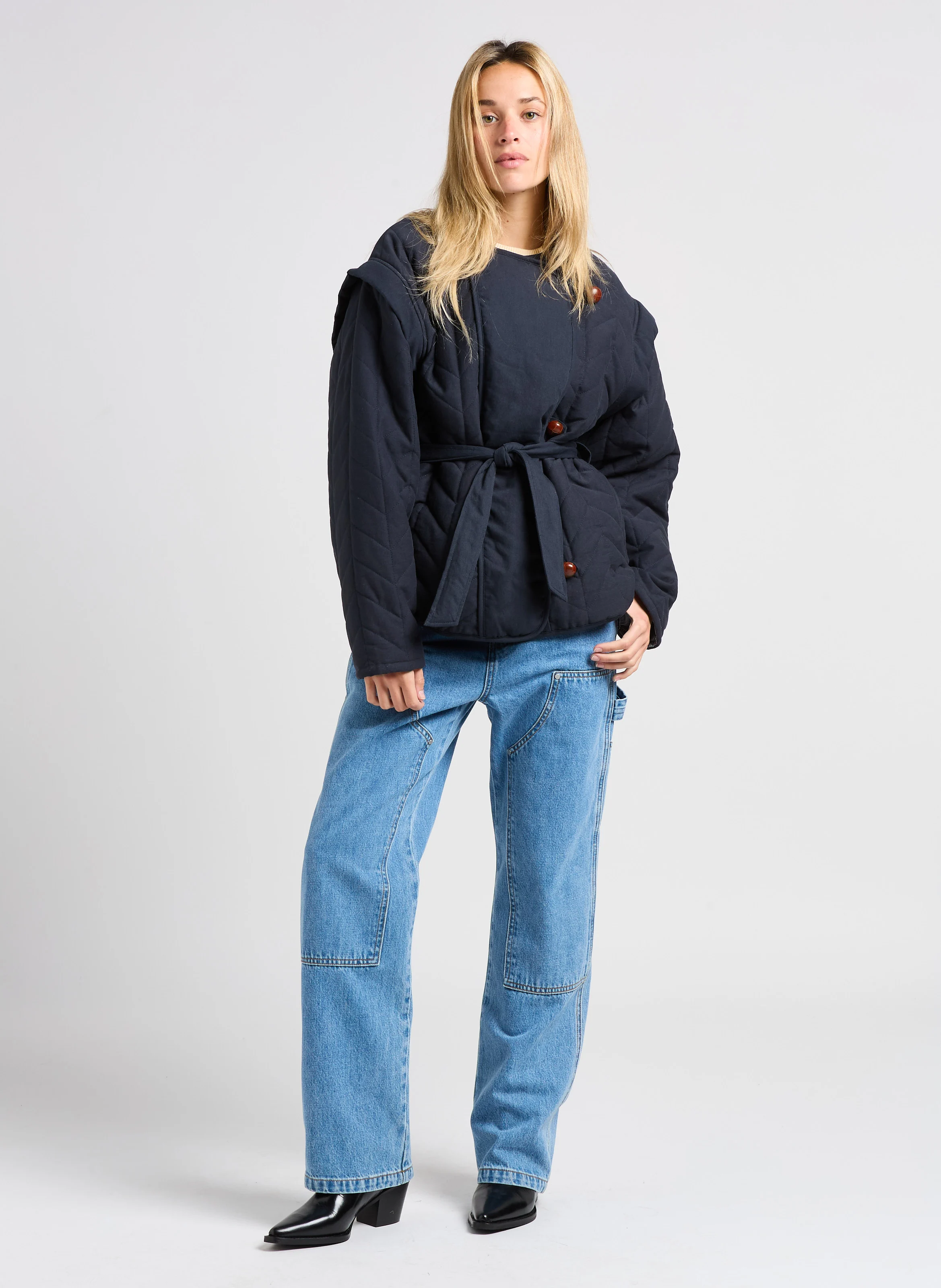ROCA - Jean droit en coton | Bleu