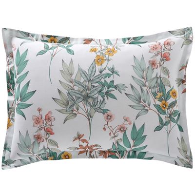 Linge de lit à fleurs et feuillages - BECQUET CRÉATION