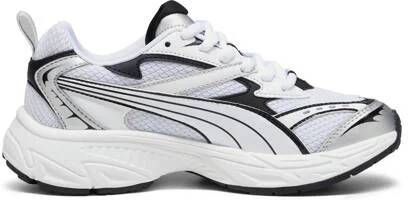 Puma Morphic Base sneakers lichtgrijs zwart Mesh 37.5