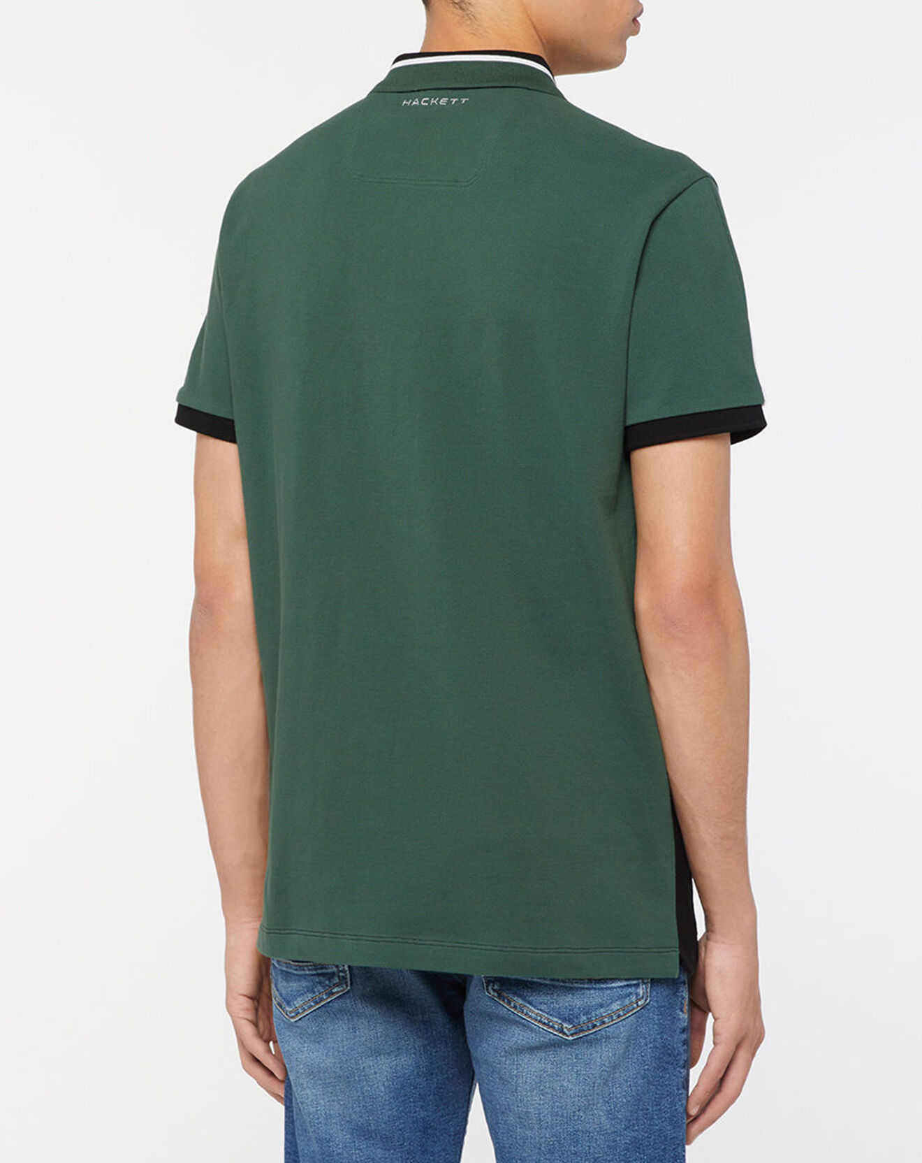 Hackett London Polo Regular Fit Color block Aston Martin Racing noir/vert