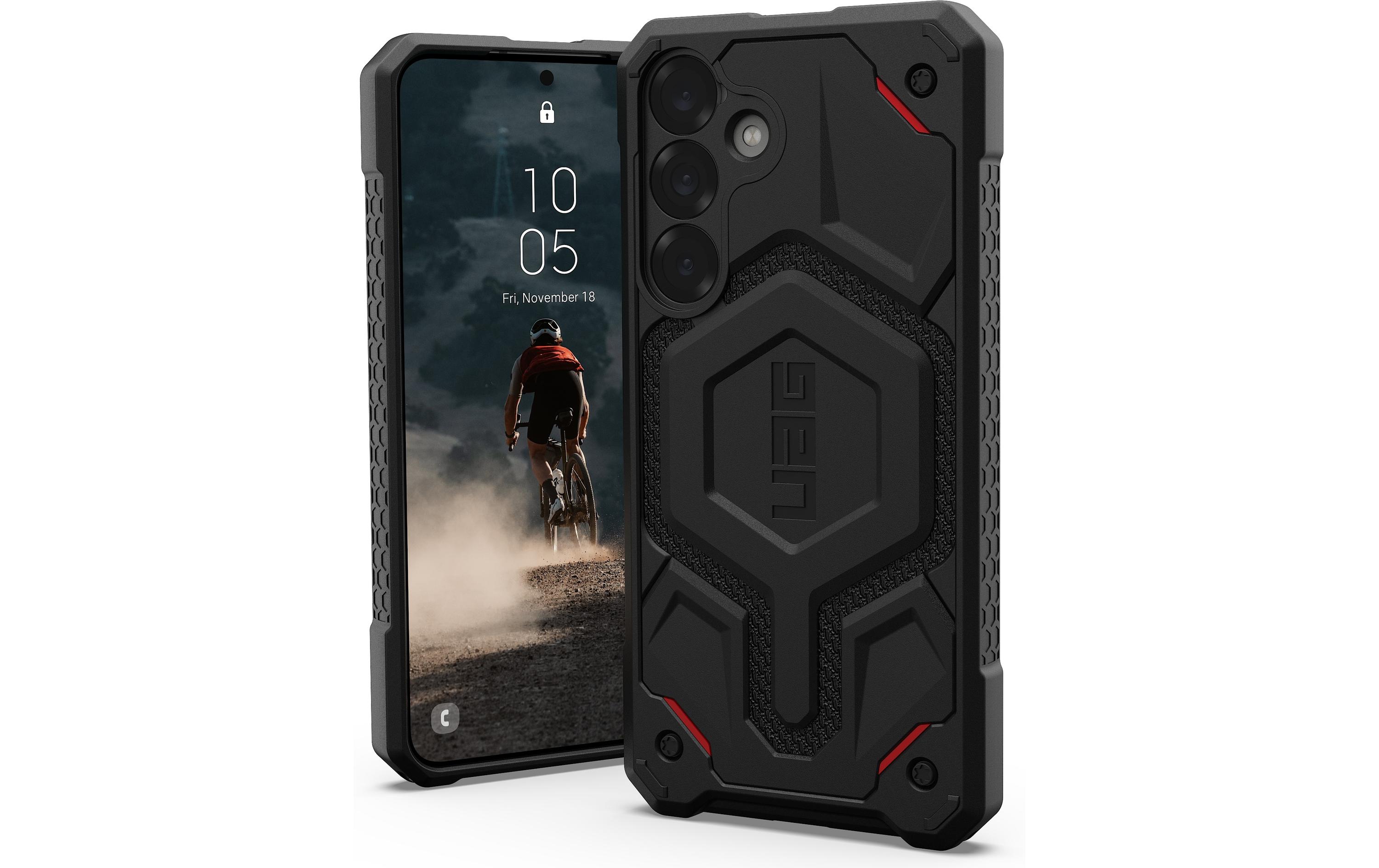 Back Cover Monarch Pro Galaxy S25+ Kevlar BlackSchutzhülle für das Samsung Galaxy S25+