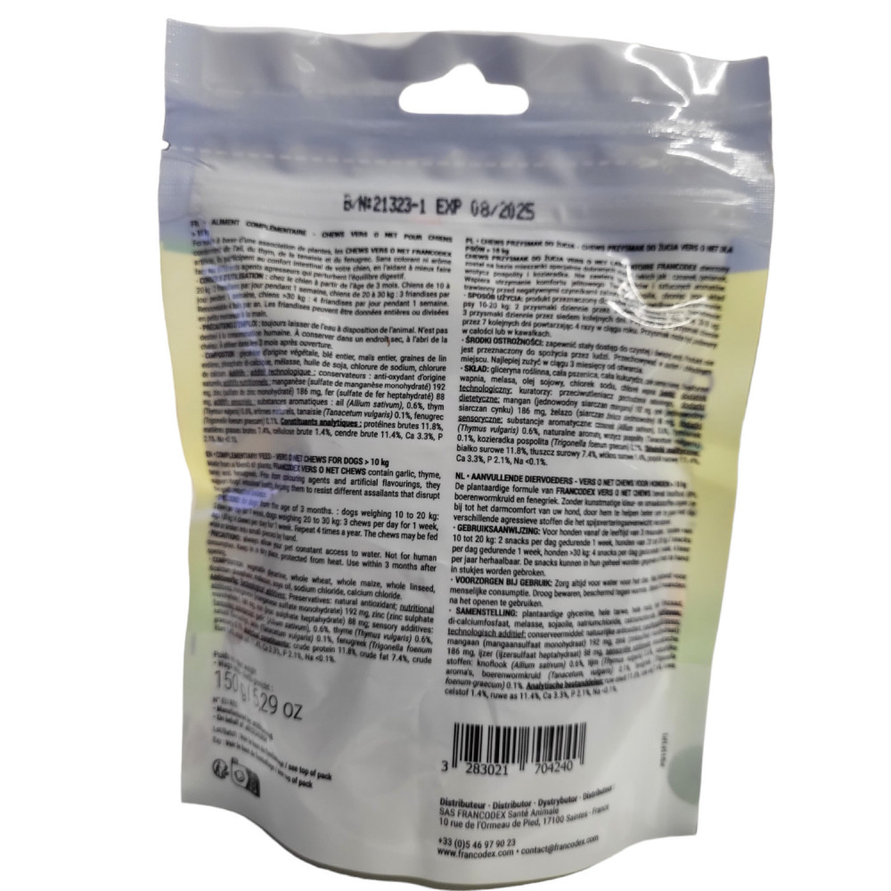 Chews vers o net 30 friandises pour chien