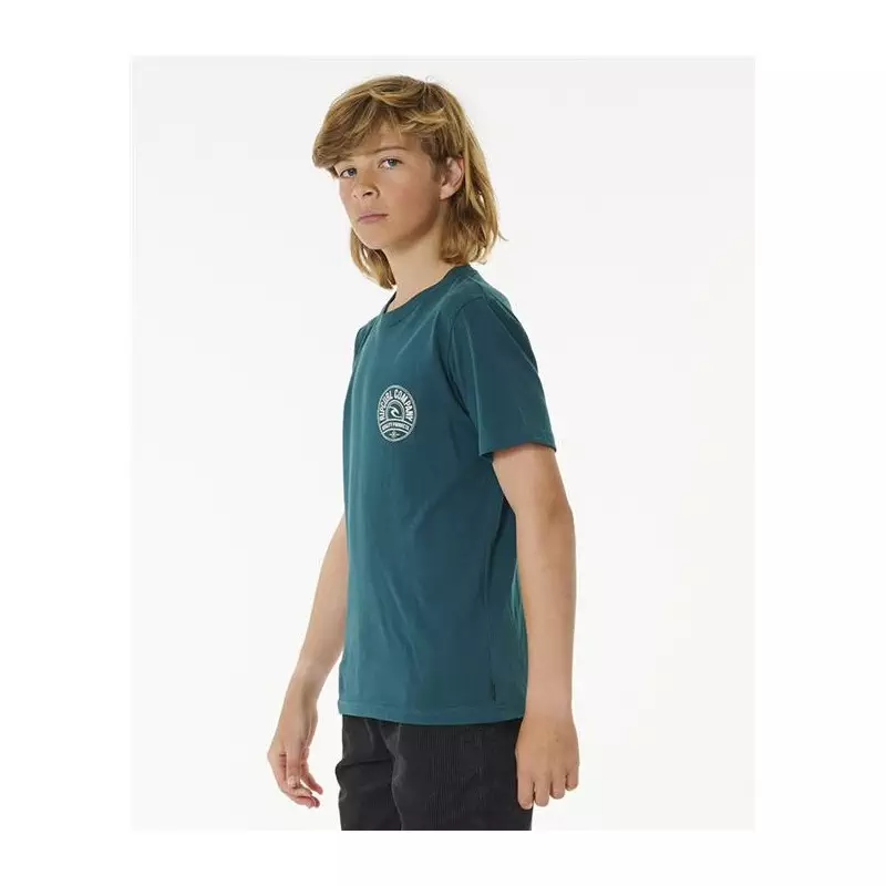 Teeshirt junior RIPCURL Stapler Tee -Boy Blue Green 12