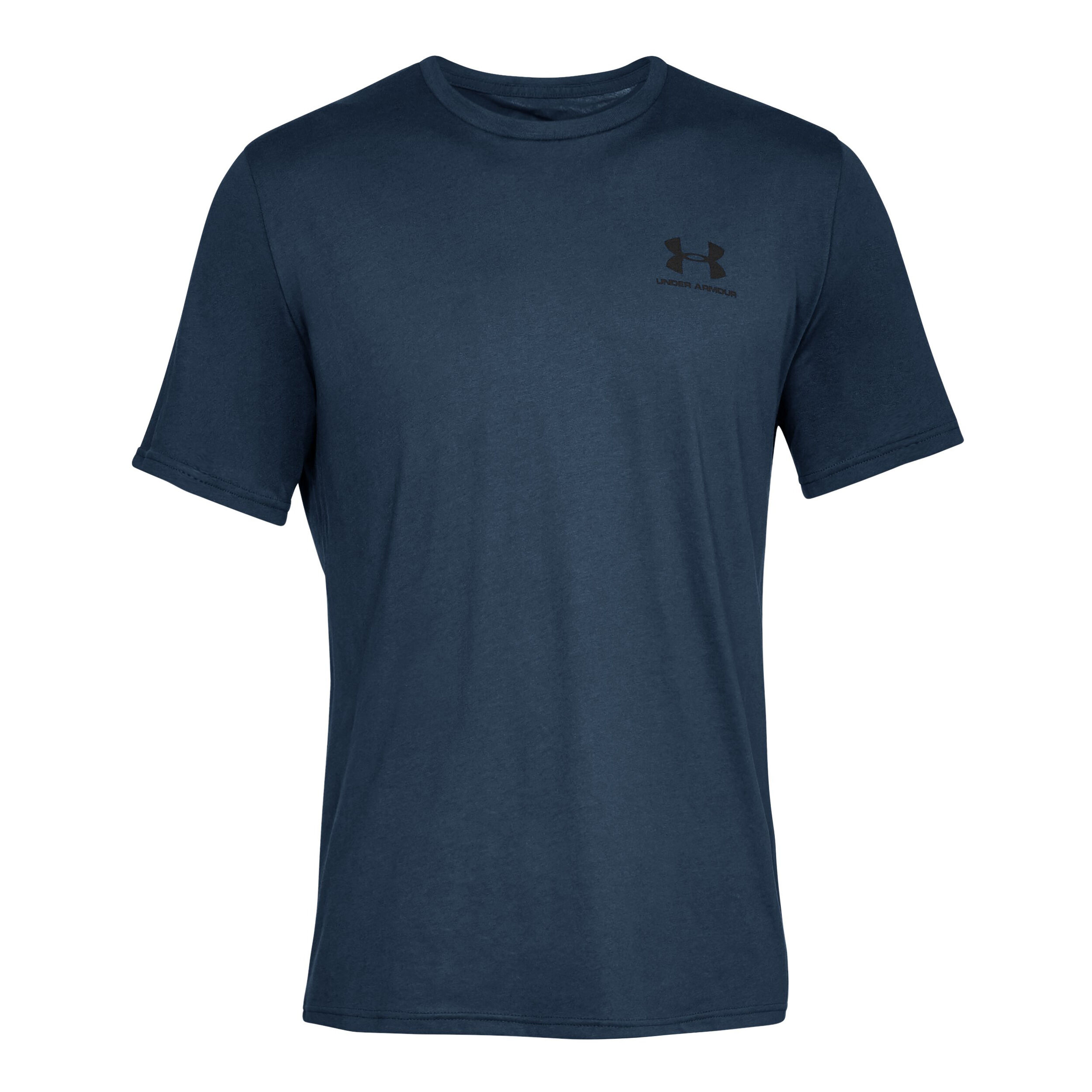 Under Armour Sportstyle Left Chest T-shirt Hommes - Bleu Foncé , Noir