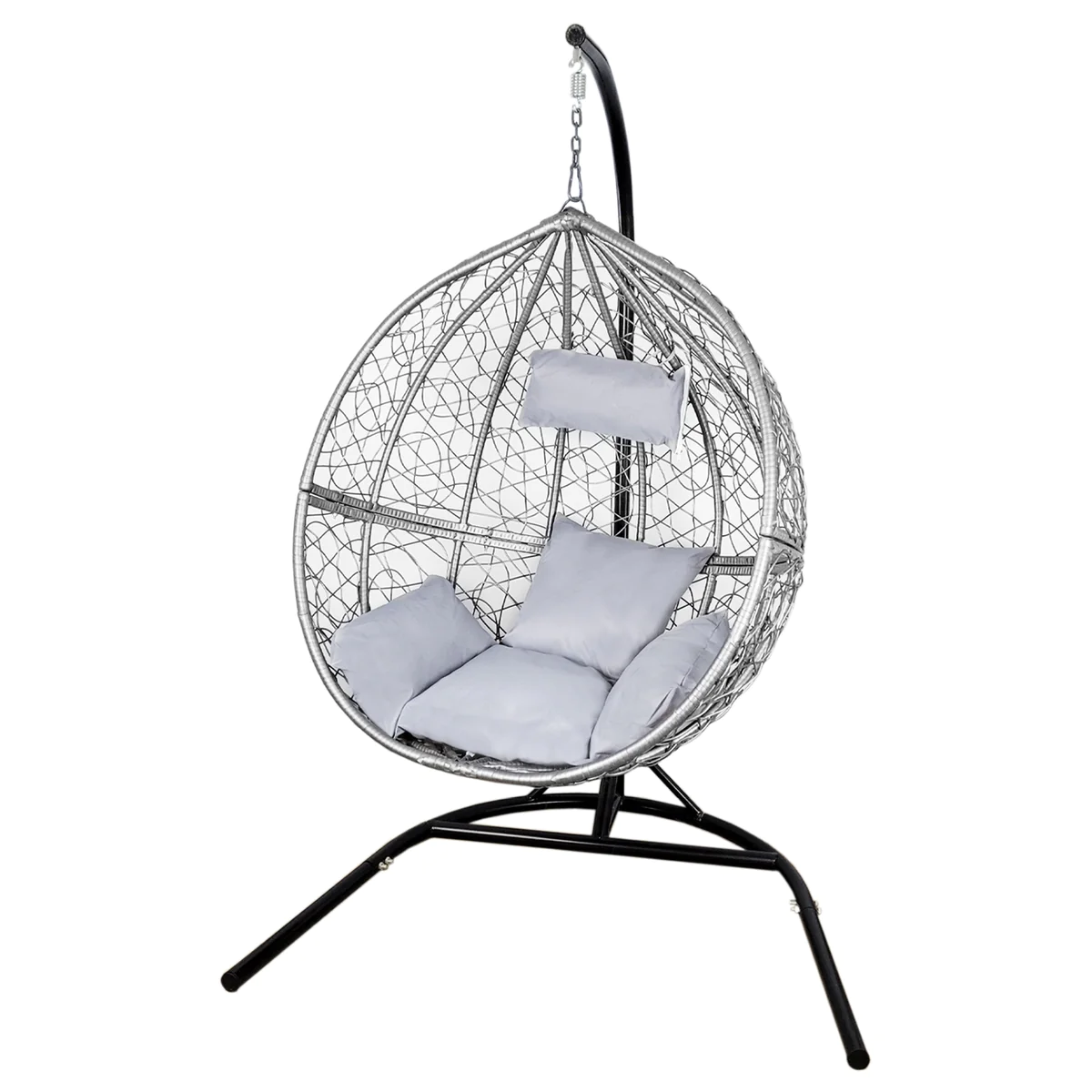 Chaise Suspendue en Rodin Gris Jardi