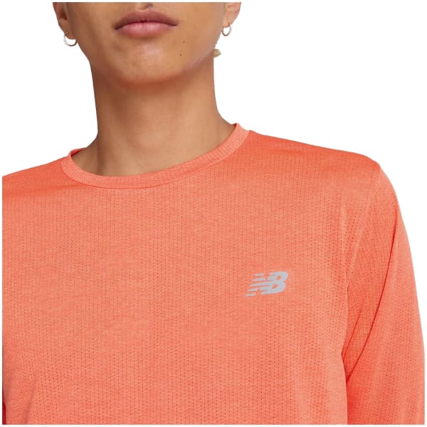 T-shirt trail NEW BALANCE ATHLETICS LONG SLEEVE M NEO FLAME HEATHER