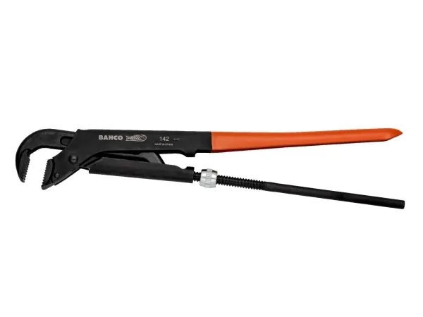 Bahco Swedish Model, Sort, Orange, Svensk rørtang, Orange, 16 cm, 90°, Stål