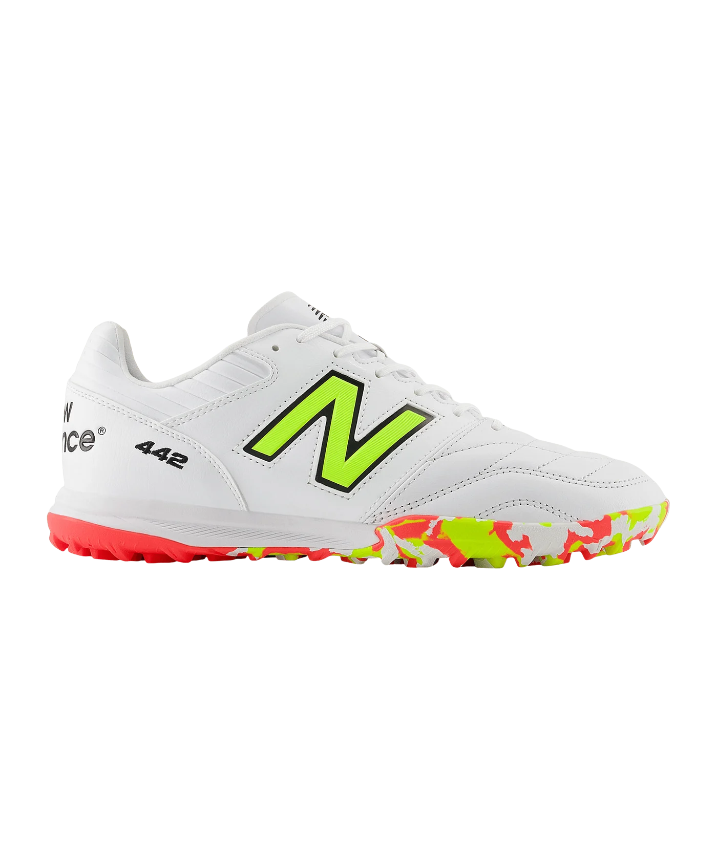New Balance 442 Pro V2 TF Flash Point Weiss FIB2