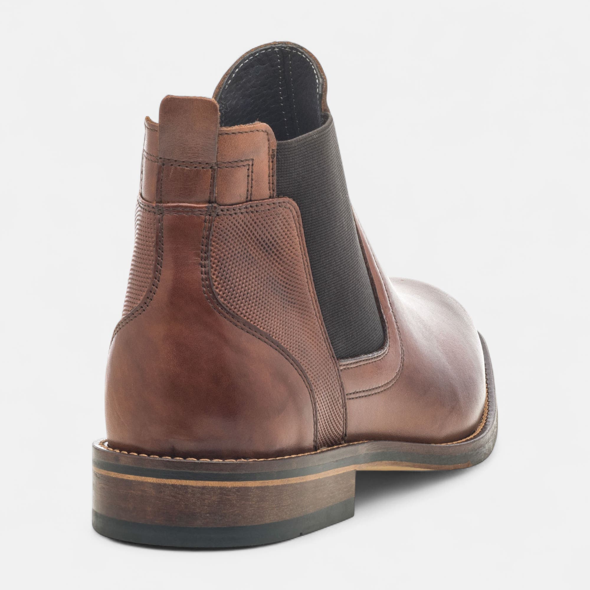 Bottines habillées Homme en cuir cognac