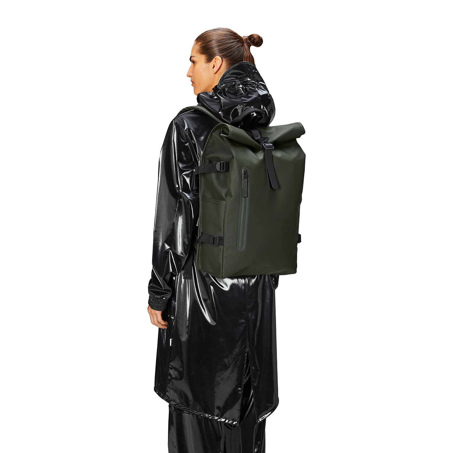 Rains Rolltop Rucksack Large W3 green