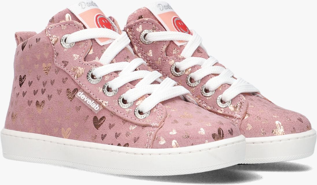 DEVELAB roze develab hoge sneaker 41494