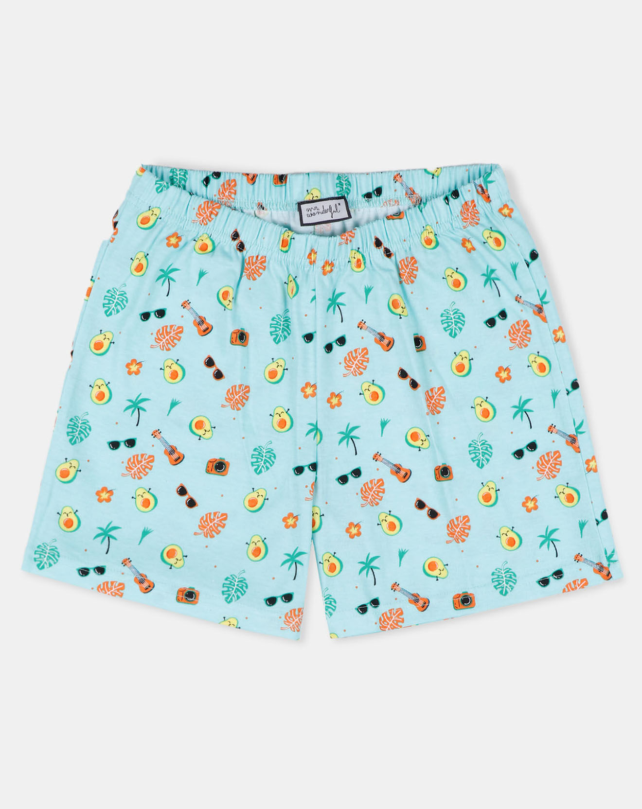 Mr Wonderful Pyjama Avocado gris/multicolore