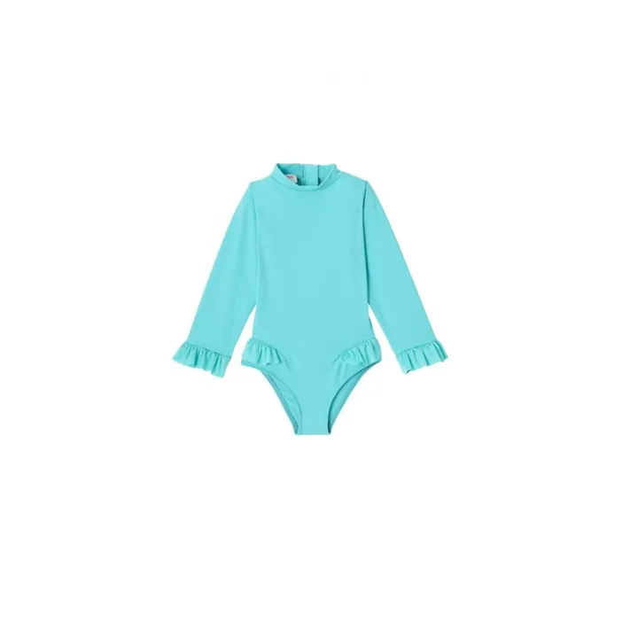 Lison Paris Maillot 1 Pièce Anti-UV Bora Bora Surfer | Bleu Clair