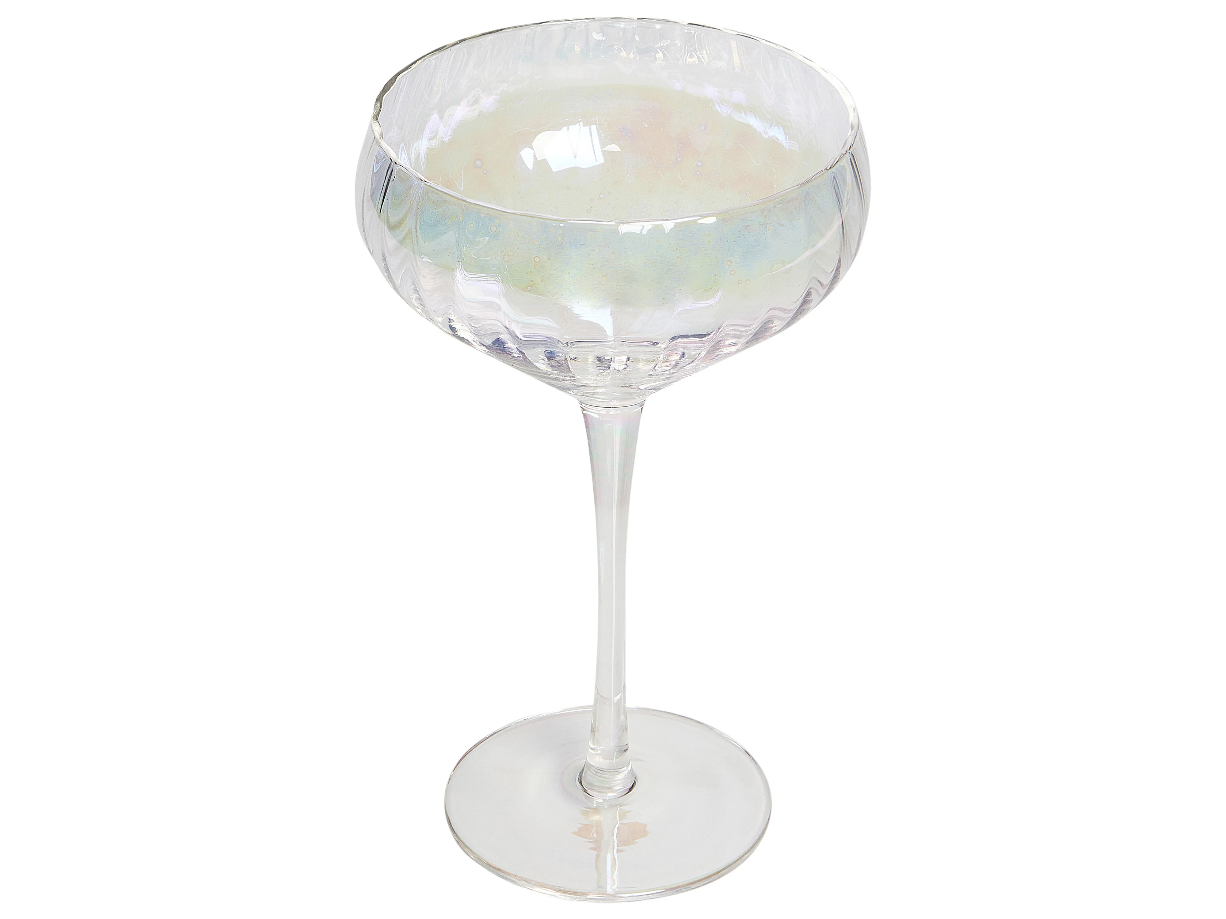 Set van 4 champagne coupes MORGANITE 300 ml Transparant