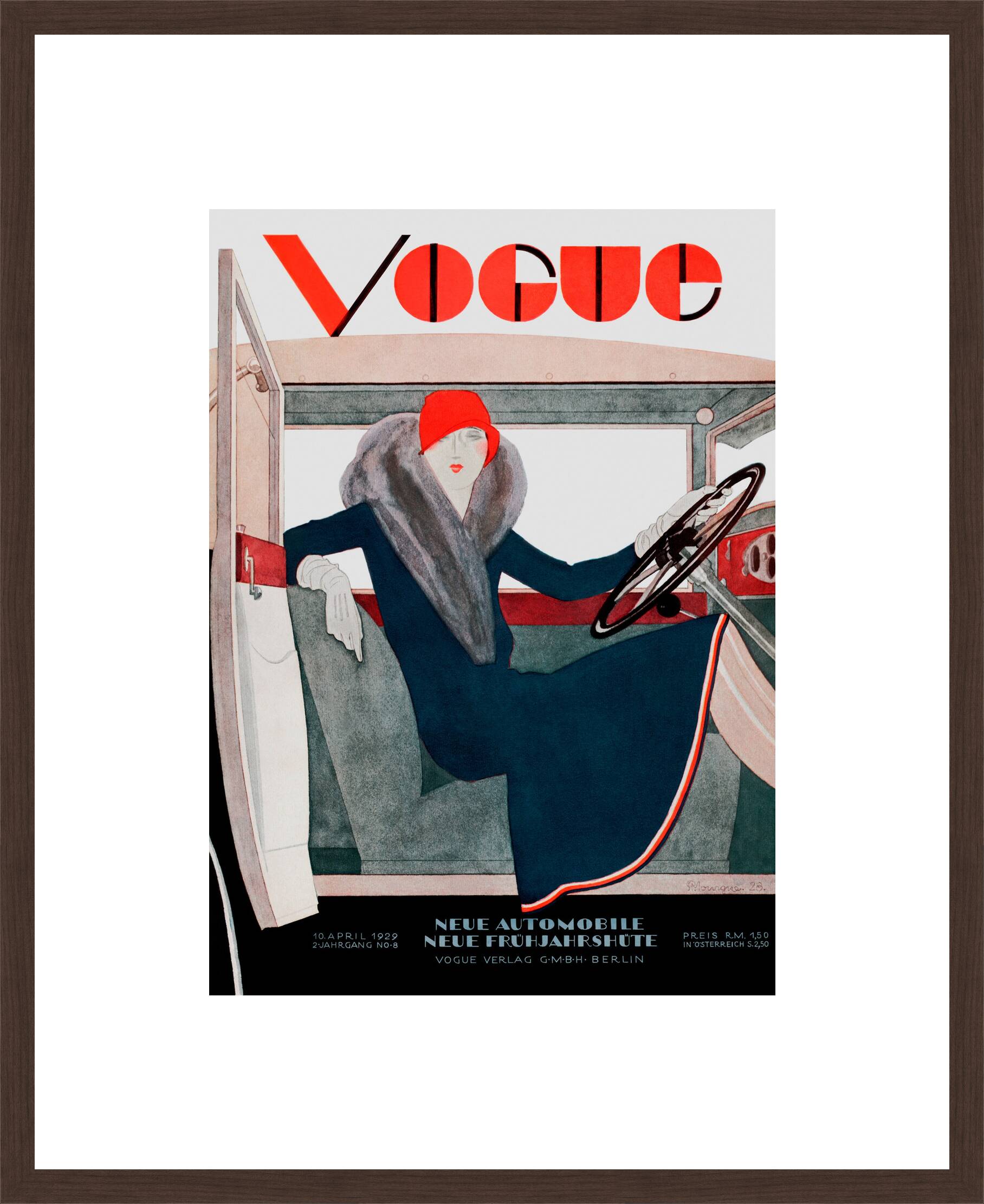 Cover, Pierre Mourgue III by German Vogue Collection - Limited Edition. Edition of: 100. Archive Stamp.