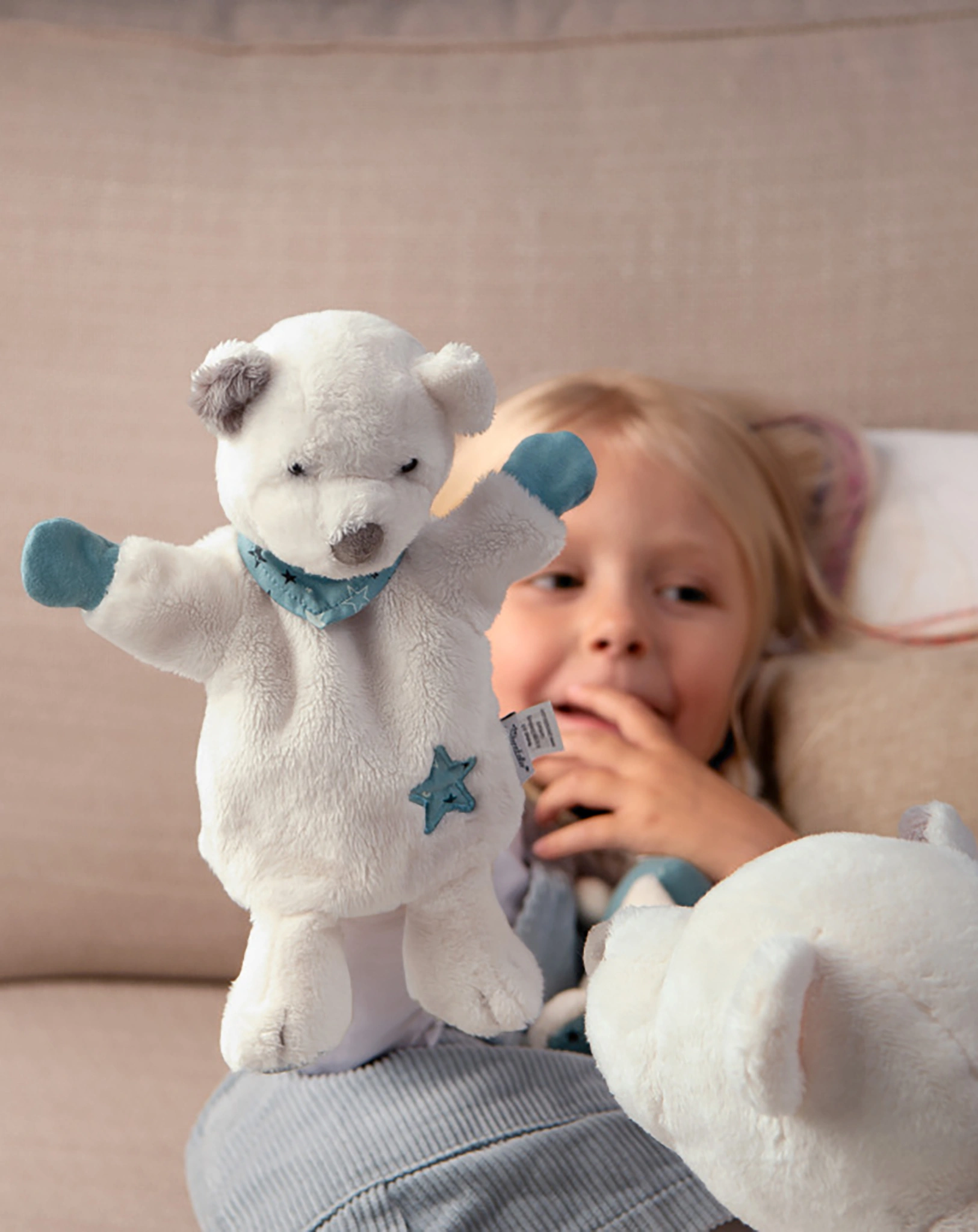 Kuscheltier ELIA EISBÄR (39cm) in ecru