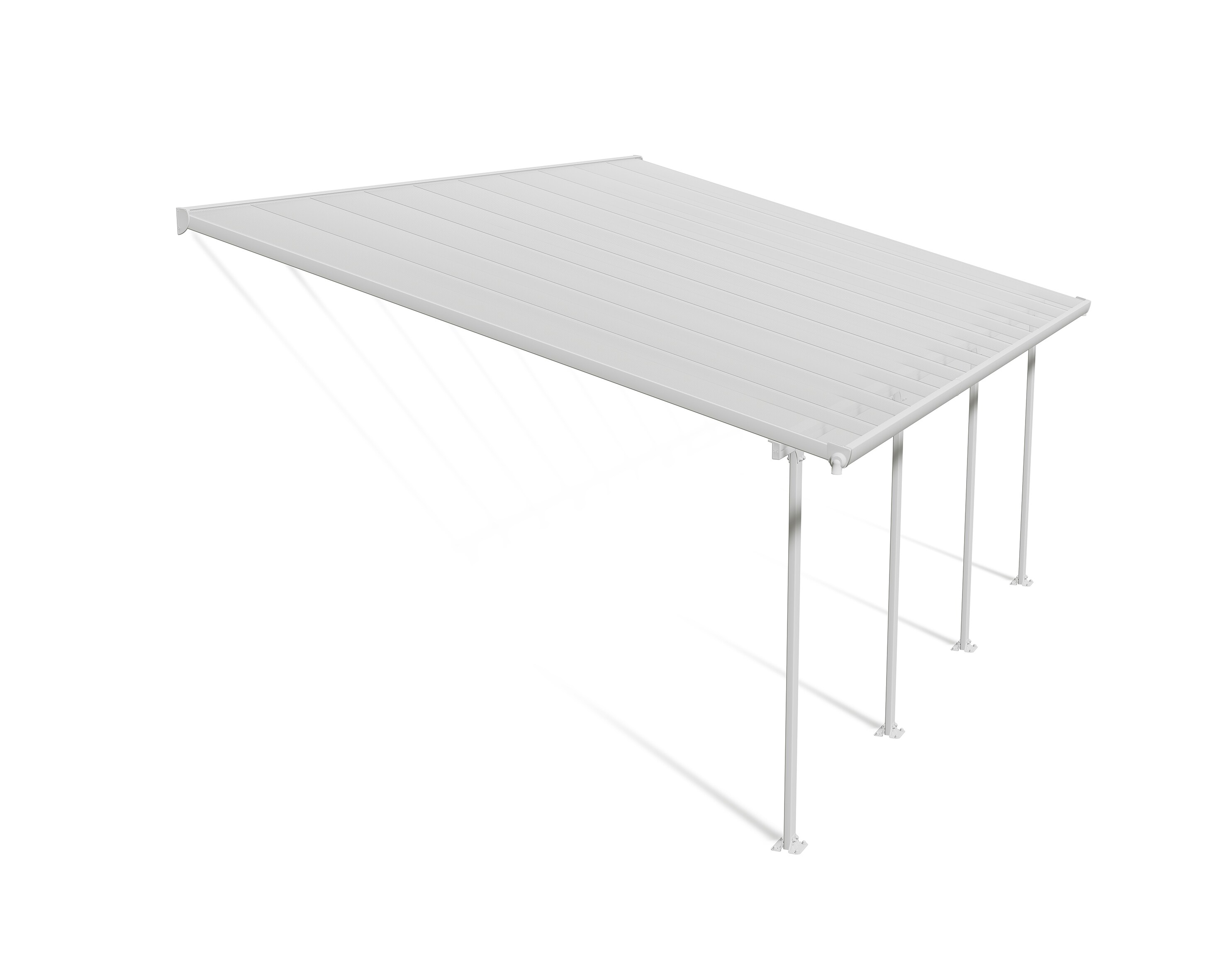 Palram Canopia Feria Terrassenüberdachung weiß 606x387x260 - 305 in cm (LxBxH)