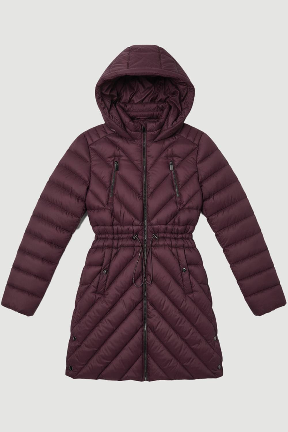 KarenMillen Manteau Matelassé en Duvet Véritable Compressible