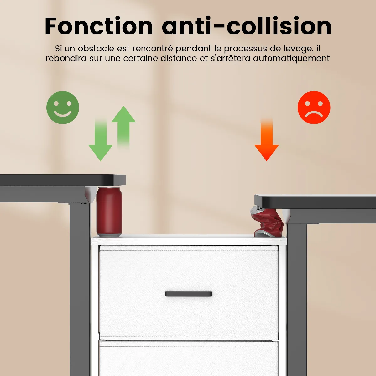RATTANTREE Bureau Assis Debout Électrique, 120 × 60 cmBureau Table Debout Réglable avec Système Anti-Collision, Panneau Contrôle à Fonctions Mémoires, Bureau Gaming Desk Noir