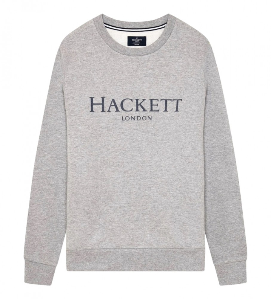 Moletom Hackett London Crew Logo Cinza