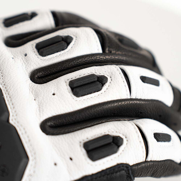 knox - Gants Orsa MK3 Cuir Noir / Blanc