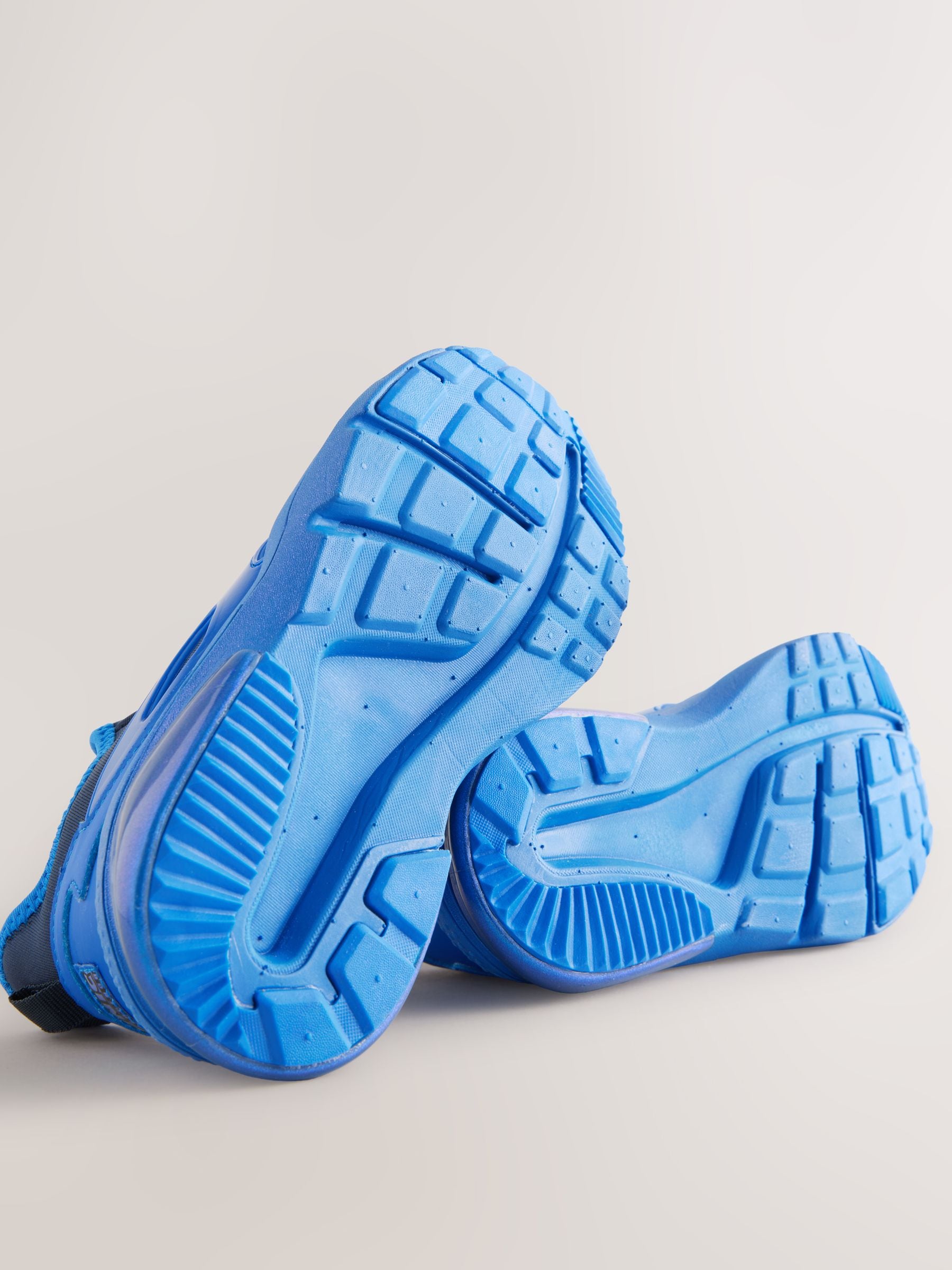 Blauw - Sonic Elastic Lace Trainers