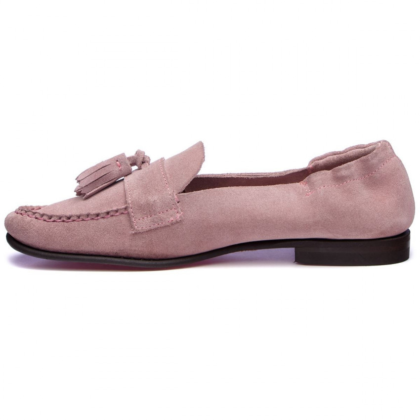 LISA Chiffon-Mocassin pour femme en cuir suede