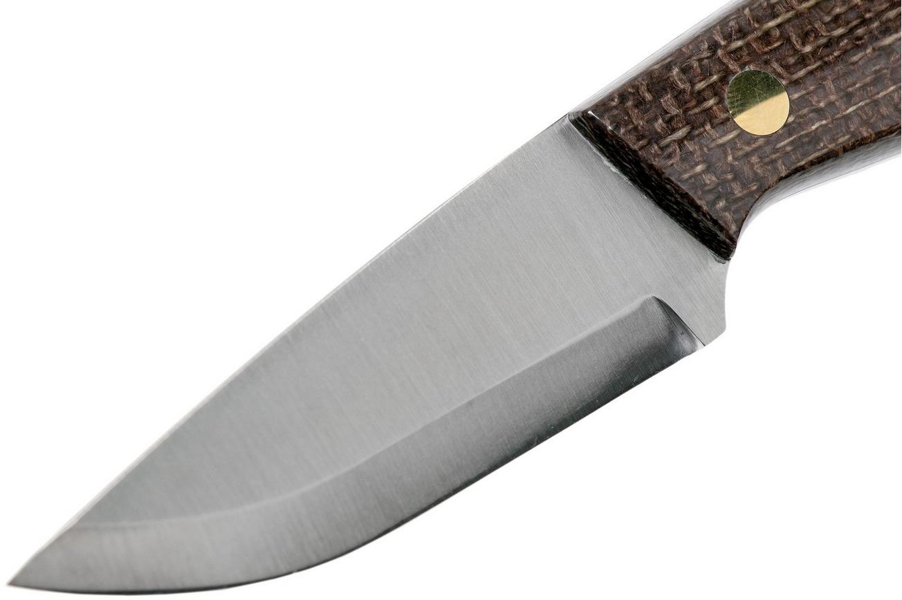 Brisa Bobtail 80 bison micarta handle, 12C27 Scandi, Multicarry sheath 9954
