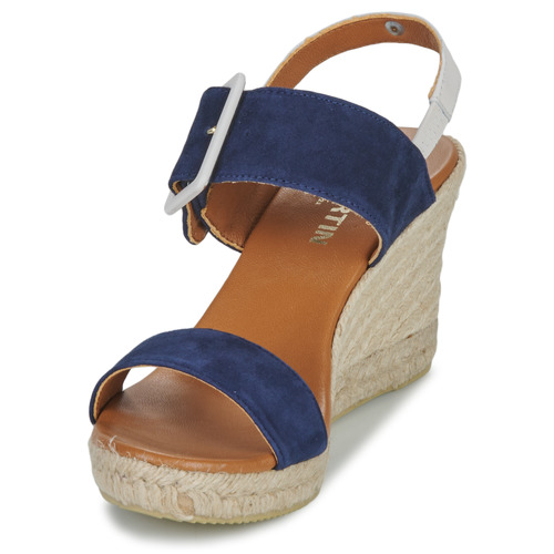 JB Martin - 1IRINA - CHEVRE VELOURS MARINE / CRAIE