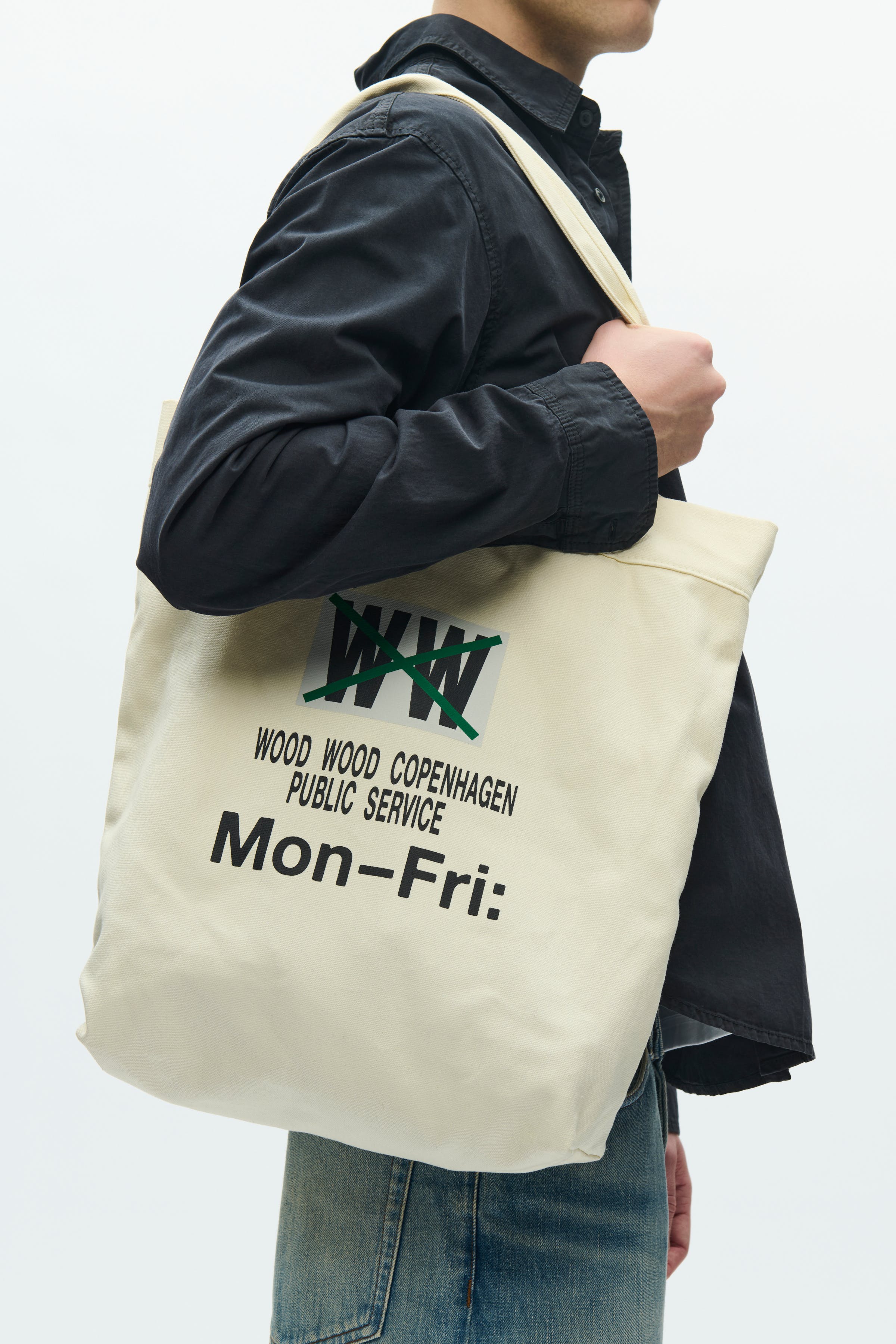 WOOD WOOD MEN WWZion mon-fri Tote bag