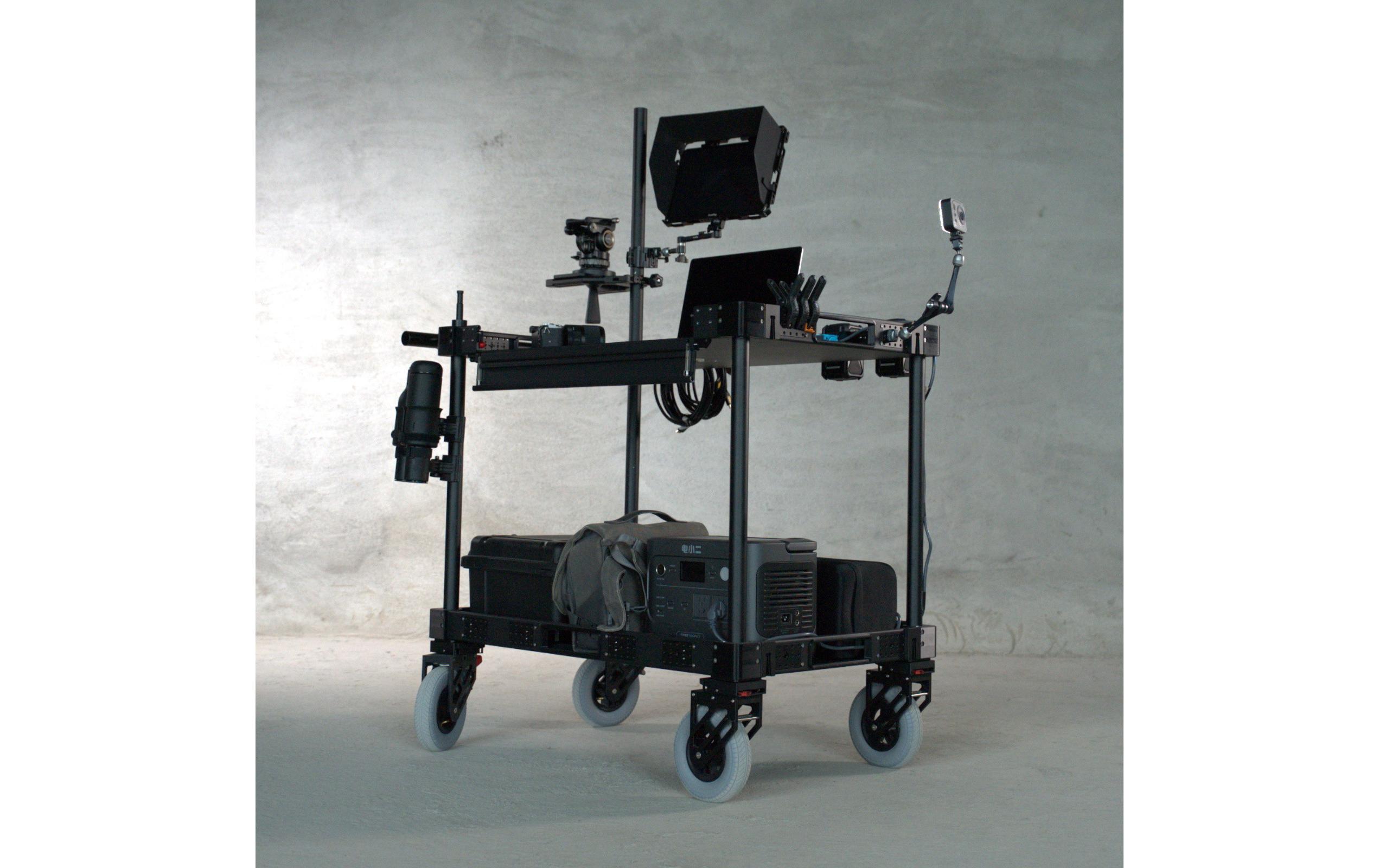 36″ Lightweight Video Production Camera Cart<br>Vielseitiger Transport- und Arbeitswagen für Videoproduktionen