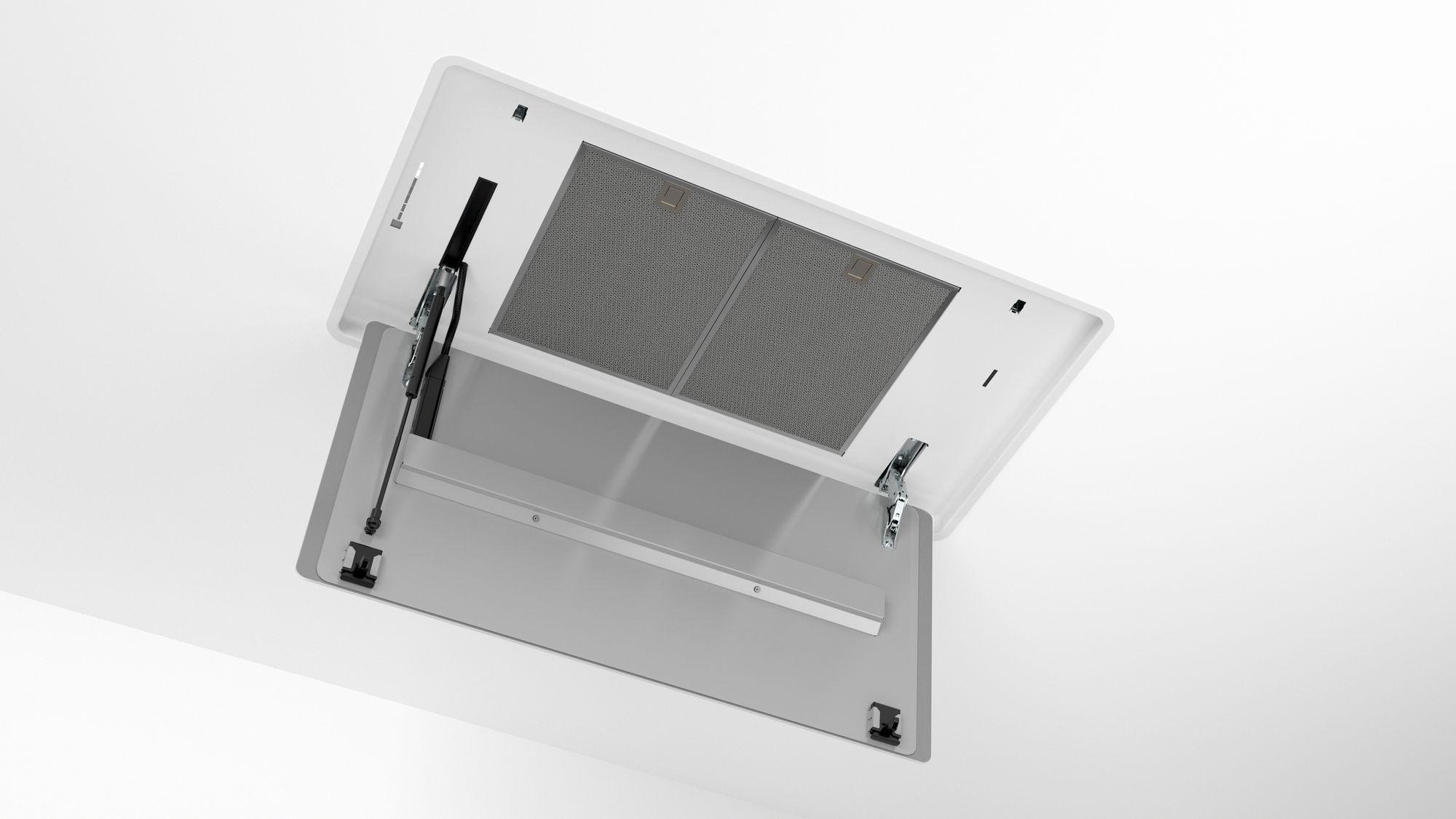 # PRODUTO RECONDICIONADO # Extrator de Teto Série 8 90 cm Vidro Branco DRC99PS20-B
