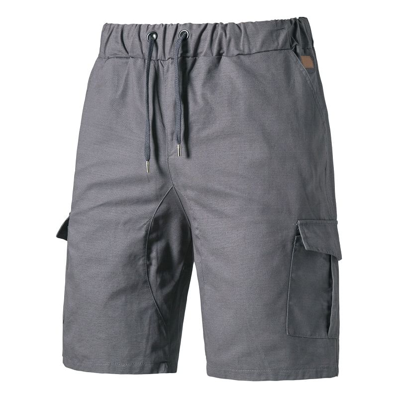 Aozora - Effen cargoshorts met trekkoordtaille