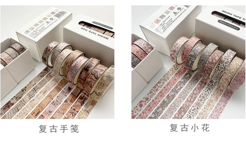 Jun's Journal - Plaid Masking Tape (verschillende ontwerpen) / Set