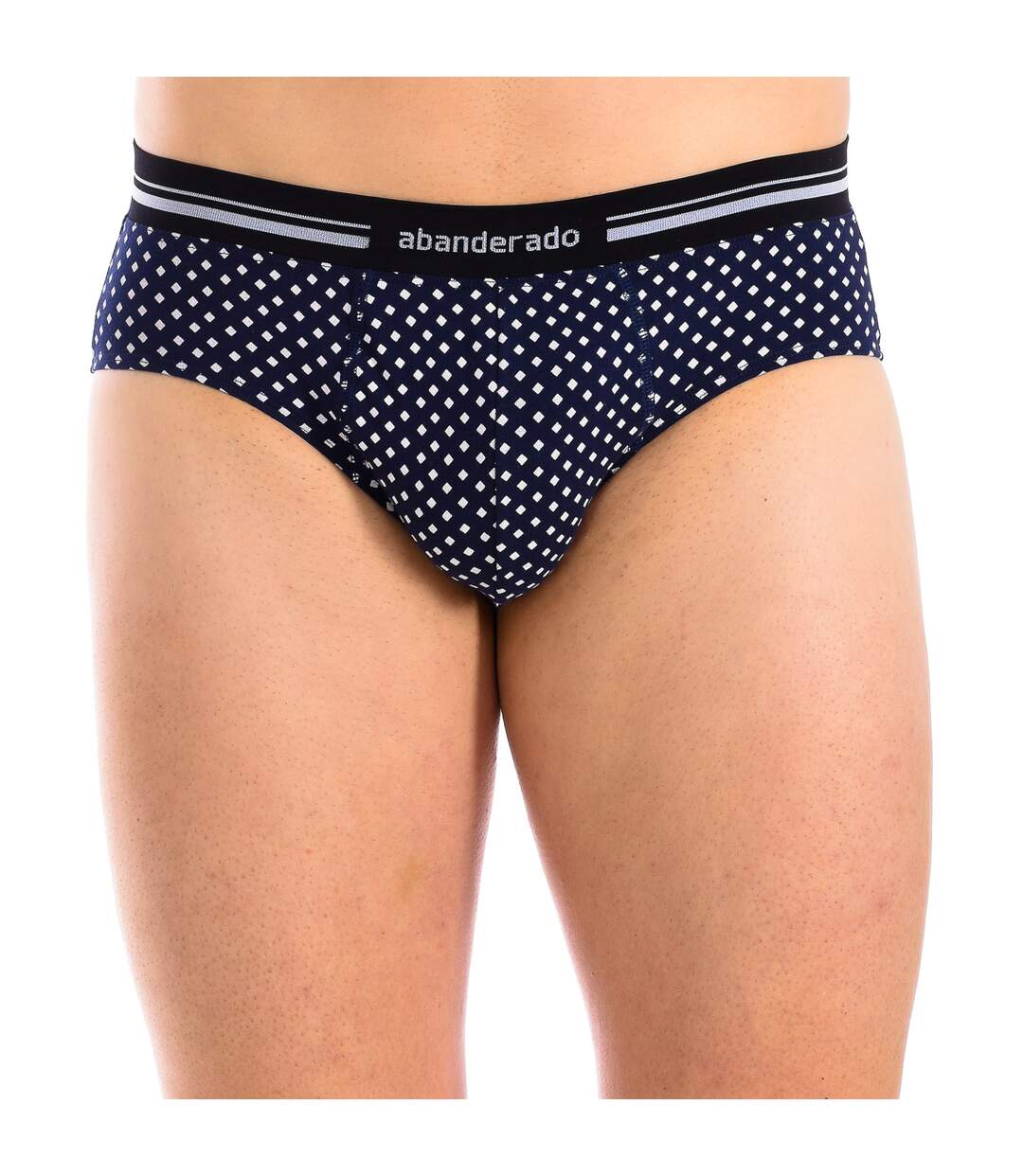 Men's anatomical front breathable fabric brief A077H