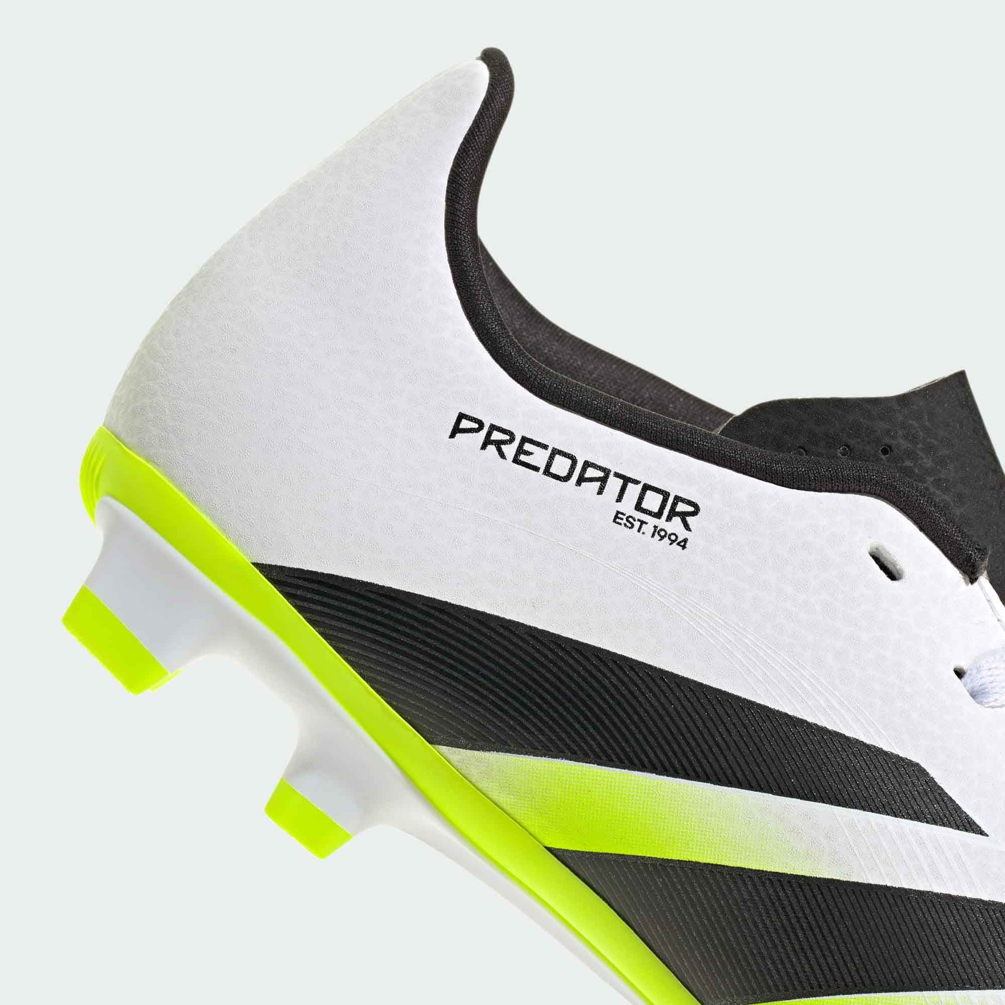 Predator Club FG/MG Junior Cloud White/Core Black/Lucid Lemon