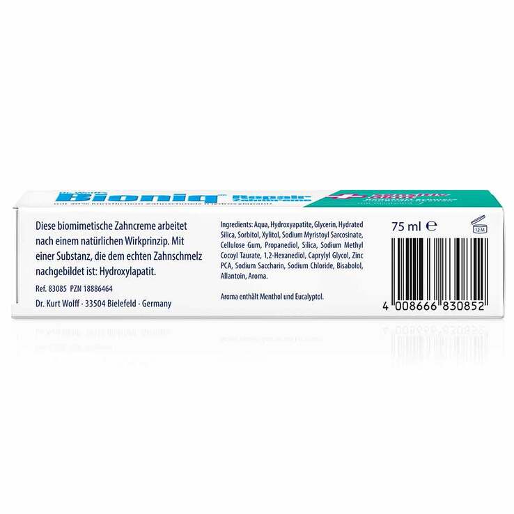 Bioniq Repair-Zahncreme sensitiv akut, 75 ml